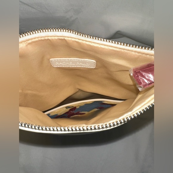 Rachel Pally Beige and Red Floral Zipper Pouch/Clutch NWOT - Picture 5 of 5